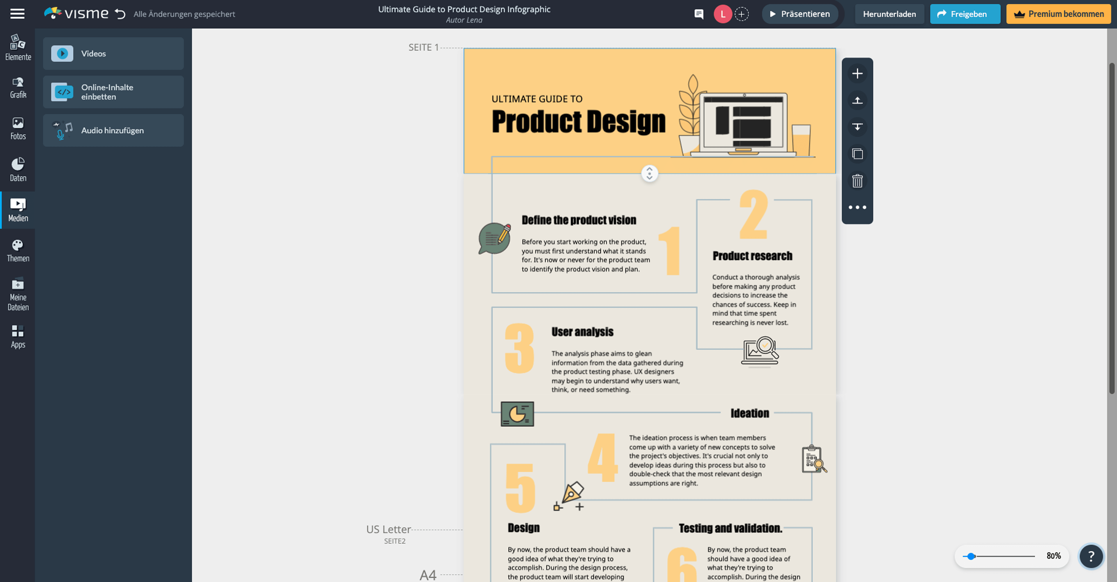 Wo am besten eine Infografik erstellen? Das Online Tool Visme