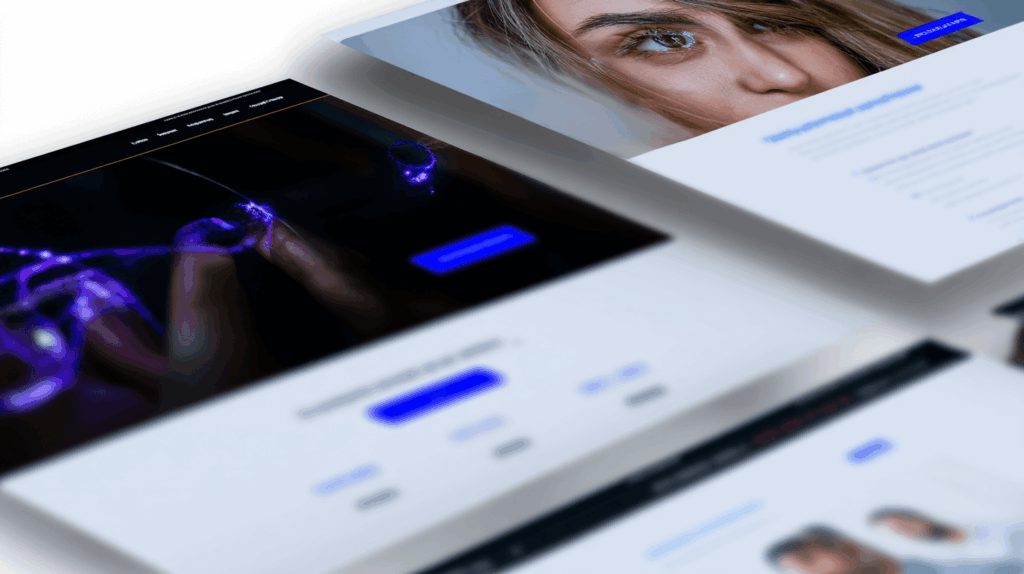 Auszug aus einer Website für Online Marketing Augenärzte, refraktive Chirurgen